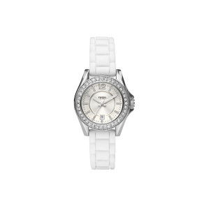 Watch strap Fossil ES2878 Silicone White 14mm